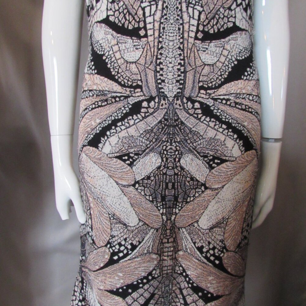 SALE Alexander McQueen Knit Sheath Butterfly Design - Picture 4 of 14